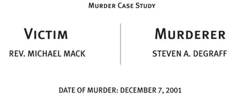 Victim: Rev. Michael Mack, Murderer: Steven A. Degraff